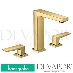 Hansgrohe 32515990 Metropol 3-Hole Basin Mixer 160 with Lever Handles and Push-Open Waste Set >07/19 Spare Parts