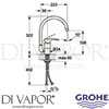 Grohe 32543001 Mixer Spare Diagram