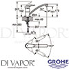 Grohe 32545001 Mixer Spare Diagram