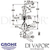 Grohe Zedra Single-Lever Sink Mixer Kitchen Tap Dimensions
