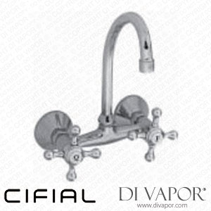 Cifial 32600RM-625 Romantica Kitchen Wall Single Lever Mixer with Spout Spare Parts