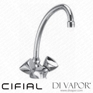 Cifial 32601CP-625 Oliva 1 1 Hole Kitchen Mixer with High Swivel Spout Spare Parts