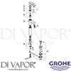 Grohe 32618 Mixer Spare Tech Diagram