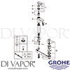 Grohe 32618002 Mixer Spare Diagram