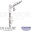 Grohe 32618003 Mixer Spare Tech Diagram