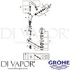 Grohe 32628AL1 GEN1 Mixer Spare Tech Diagram
