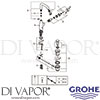 Grohe 32628AL1 Mixer Spare Diagram
