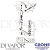 Grohe 32628DA1 Mixer Spare Diagram