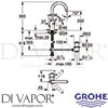Grohe 32629002 Mixer Spare Diagram