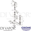 Grohe 3263100L Mixer Spare Tech Diagram