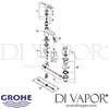 Grohe Quadra Single-Lever Basin Mixer XS-Size Spares