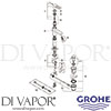 Grohe 32633000 Mixer Spare Diagram