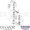 Grohe 32636 Mixer Spare Tech Diagram