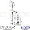 Grohe 32636000 Mixer Spare Diagram