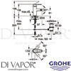 Grohe 32636KS0 Mixer Spare Diagram