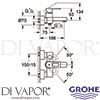 Grohe 32638KS0 Mixer Spare Diagram