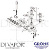 Grohe 32639000 Mixer Spare Diagram