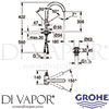 Grohe 32647AL3 Mixer Spare Diagram