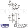 Grohe Atrio Single-Lever Shower Mixer Dimensions