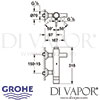 Grohe Atrio Single Lever Bath Shower Mixer Dimensions