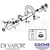 Grohe 32652DC3 Mixer Spare Tech Diagram