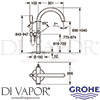 Grohe 32653AL3 GEN1 Mixer Spare Diagram