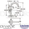 Grohe 32653DC3 GEN1 Mixer Spare Diagram
