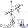 Grohe 32653DC3 GEN2 Mixer Spare Tech Diagram