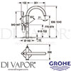 Grohe 32653DC3 Mixer Spare Diagram