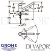 Grohe Concetto Single-Lever Sink Mixer Dimensions