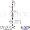 Grohe 32660001 Mixer Spare Tech Diagram