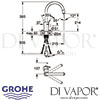 Grohe Concetto Single-Lever Sink Mixer Dimensions