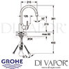 Grohe Concetto Single-Lever Sink Mixer Dimensions