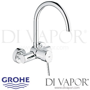 Grohe 32667001 Concetto Single-Lever Sink Mixer (1/2 Inch) Spare Parts