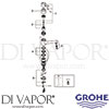 Grohe 32669000 Mixer Spare Tech Diagram