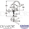 Grohe 32670DC0 Mixer Spare Diagram