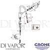Grohe 32671000 Mixer Spare Tech Diagram