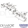 Grohe 32700001 Mixer Spare Tech Diagram