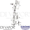 Grohe 32701001 Mixer Spare Tech Diagram