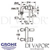 Grohe Concetto Single Lever Bath Shower Mixer Dimensions