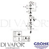 Grohe 32734000 Mixer Spare Diagram