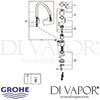 Grohe Euroeco Single-Lever Sink Mixer Tap Spares
