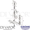 Grohe 32757000 Mixer Spare Tech Diagram
