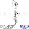 Grohe 32759000 Mixer Spare Tech Diagram