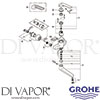 Grohe 32773000 Mixer Spare Tech Diagram
