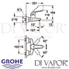 Grohe Euroeco Special Single-Lever Basin Mixer Dimensions