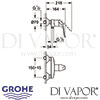 Grohe Euroeco Special Single-Lever Shower Mixer Dimensions