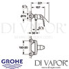 Grohe Euroeco Special Single-Lever Shower Mixer Dimensions