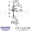 Grohe Euroeco Special Single-Lever Sink Mixer Dimensions