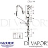 Grohe Euroeco Special Single-Lever Sink Mixer Spares